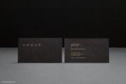 Classic black & hot foil business card template 5