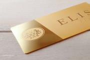Brilliant Gold business card template 5