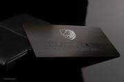 Gunmetal Metal Business Card Design - 4