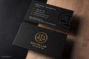 Black and gold Law business card template 13