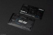 Highly Detailed Etched Black Metal with Spot Colors Business Card 7