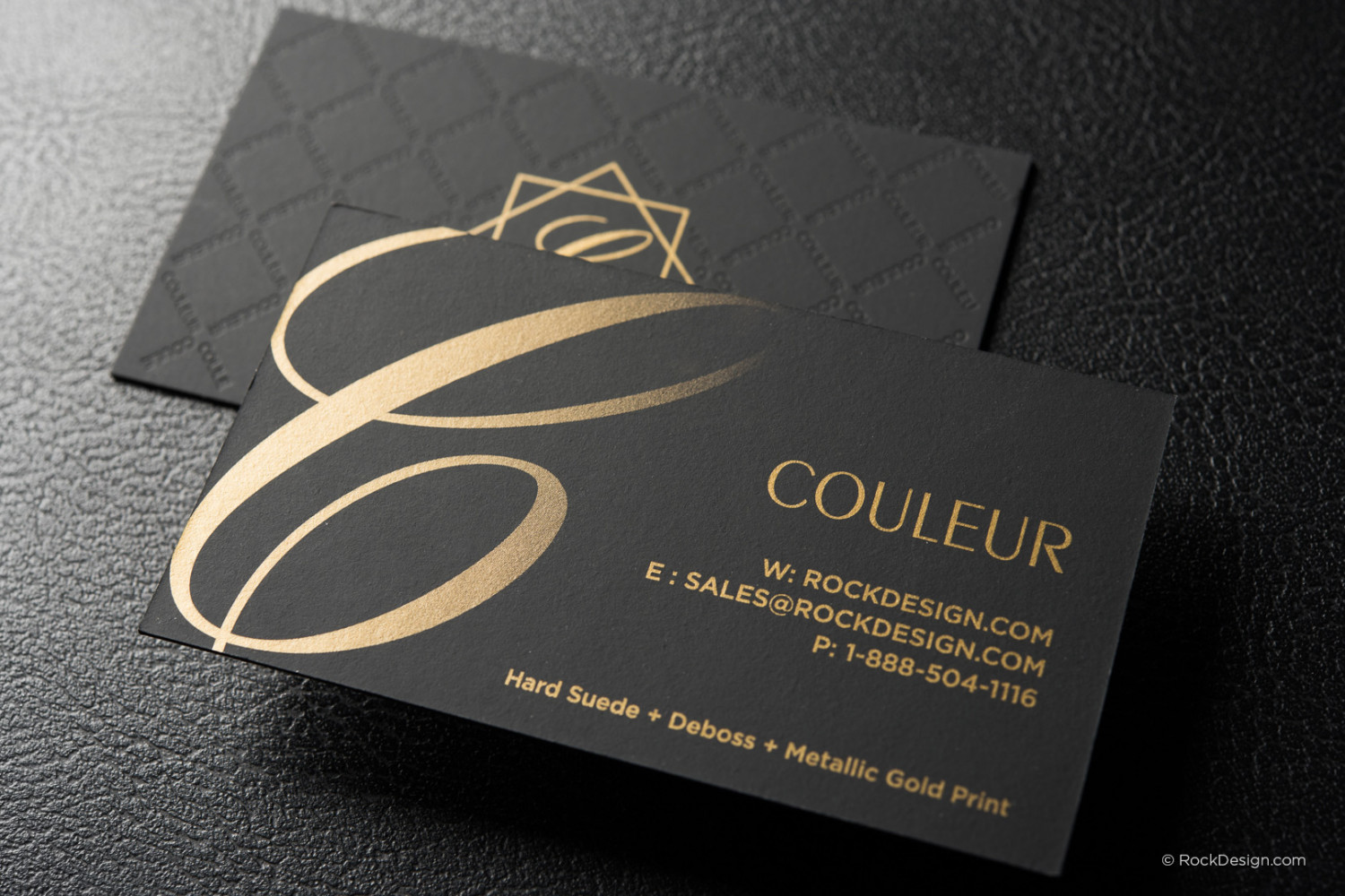 Free Fashion Business Card Templates Rockdesign Suede Fashion Debossed Template 6