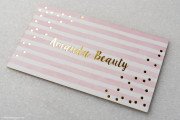 Makeup artist thick silk laminated cards Amanda Beauty template 4