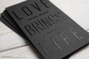 Typographic Business Card Design 6