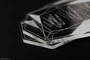 Jeweller Laser Cut Crystal Clear Acrylic Business Card 3