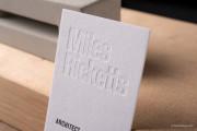 Deboss & letterpress white template 6