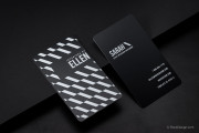 Patterned Quick Black Metal Card Template 2