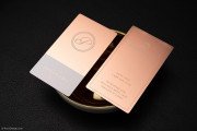 Luxury Rose Gold Metal Business Card 1