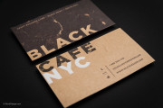 Black and white creative kraft business card 1