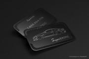 Automotive laser quick black metal card 5