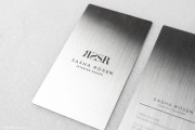Quick steel visiting card template with laser spot color 1