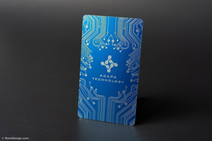 Modern stylish tech metal card template – Acapa Technology