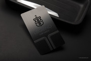 black brushed metal cards - 4