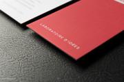 Bold red & white foil suede template 3