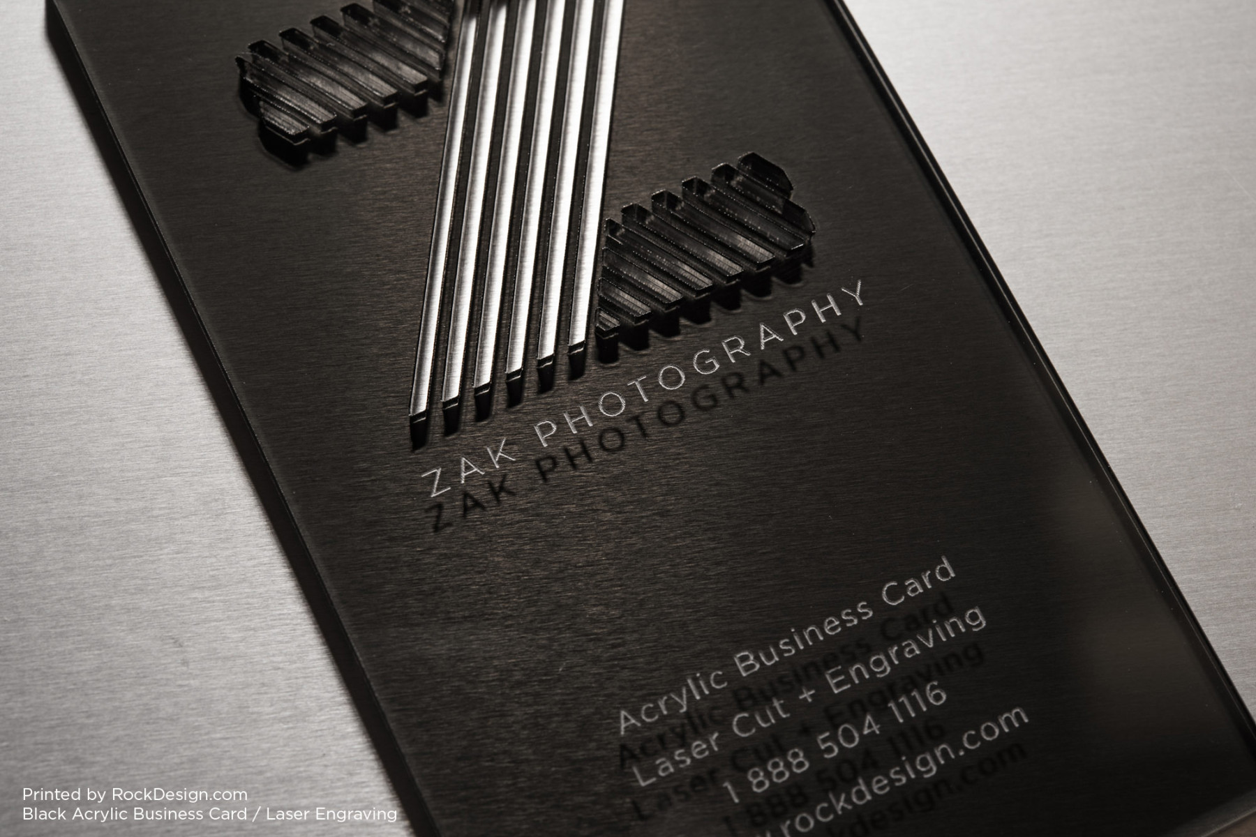 FREE ONLINE unique laser engraved and cut ACRYLIC business card template