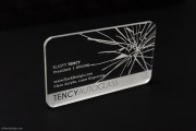 Laser Engraved Crystal Clear Acrylic Business Card 1