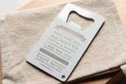 Intriguing Laser Engraved White Metal Bottle Opener 3