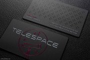 Interstellar Luxury Black Metal Business Card 2