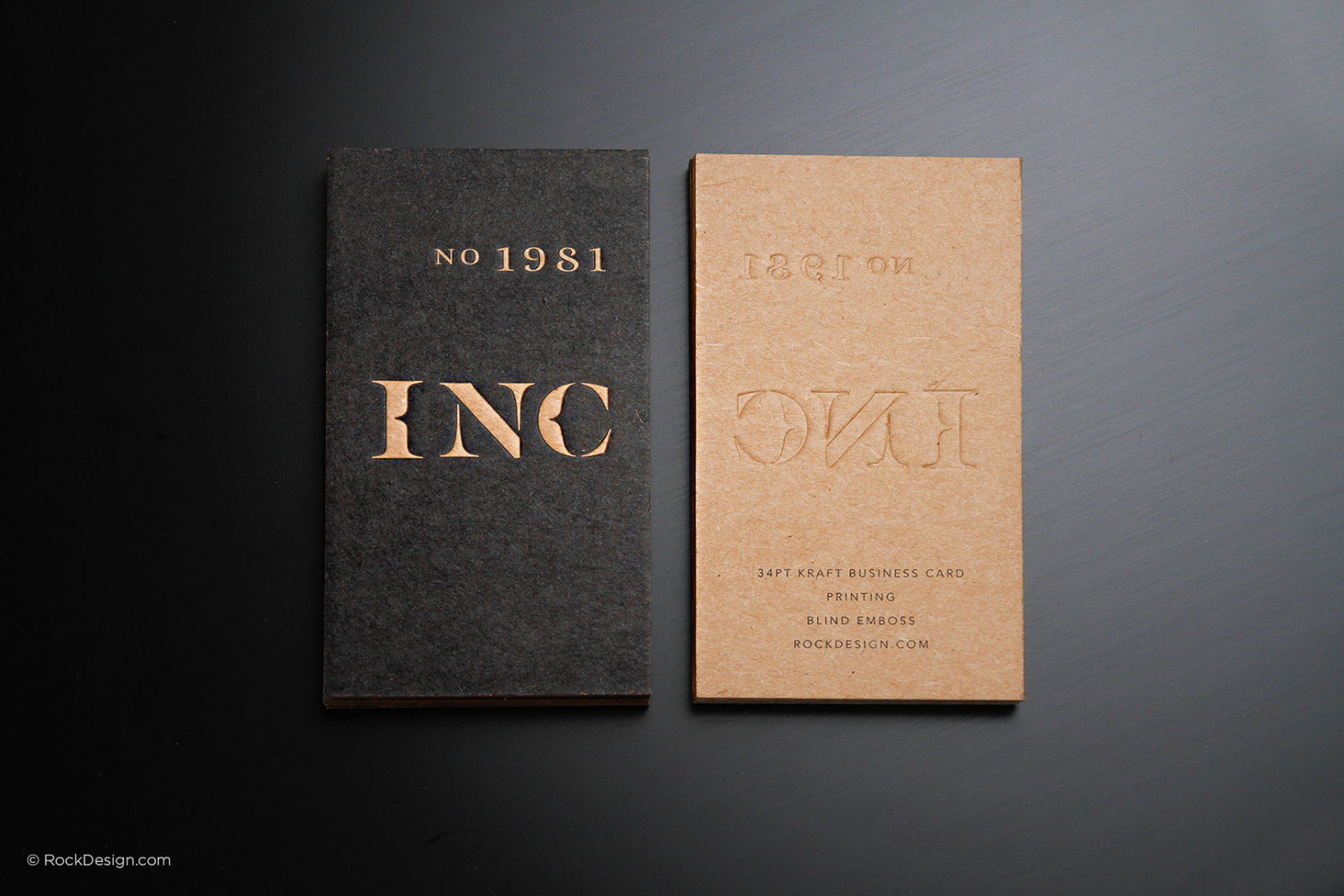 Free Kraft Business Card Template Rockdesigncom