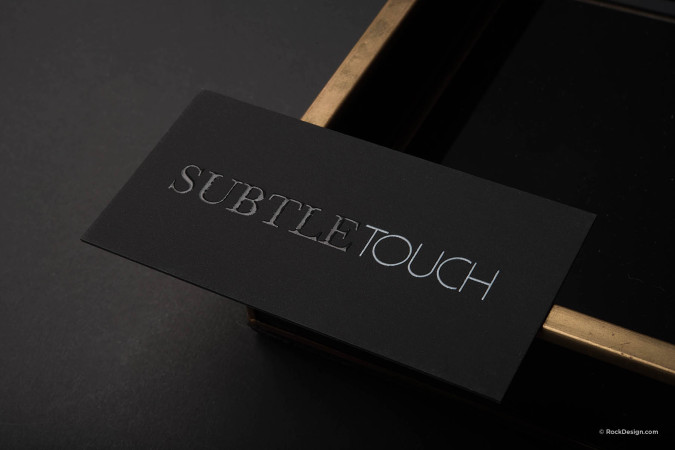Feel the Touch Business Card template - Subtle Touch