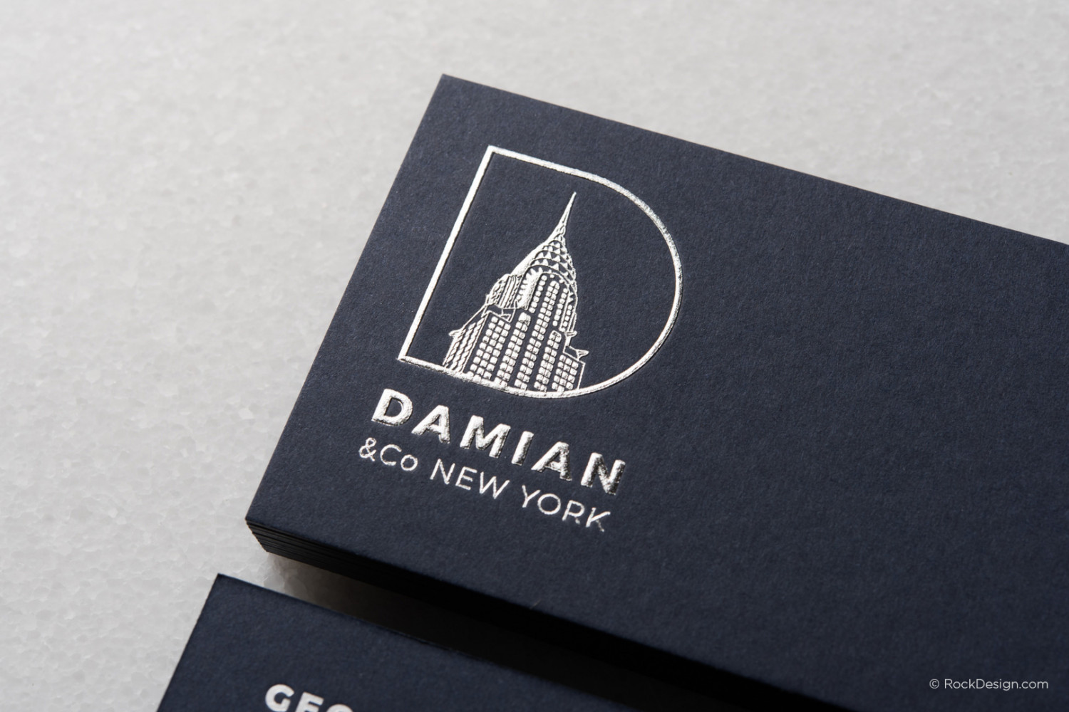 print online embossed logo card templates rockdesign com blue business