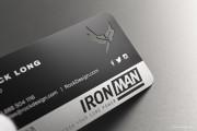 Engraving and etched black metal card 6