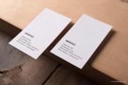 Deboss & letterpress white template 9