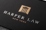Black and white lawyer card biz card template with silver and bronze 5
