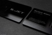 Sleek Black Laser Engraved Acrylic Business Card 5