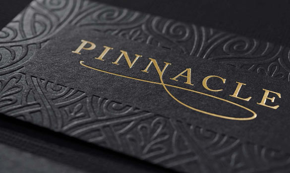 Metal Card Template file setup Black Business Card Setup Example