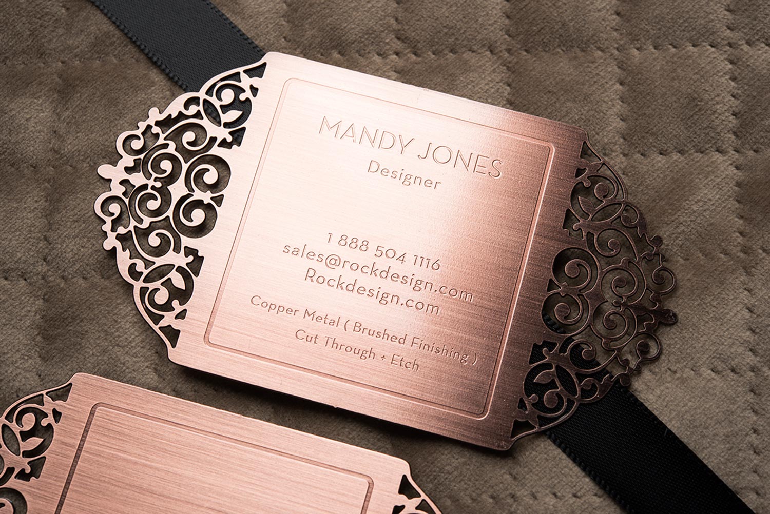 Copper Metal Business Cards