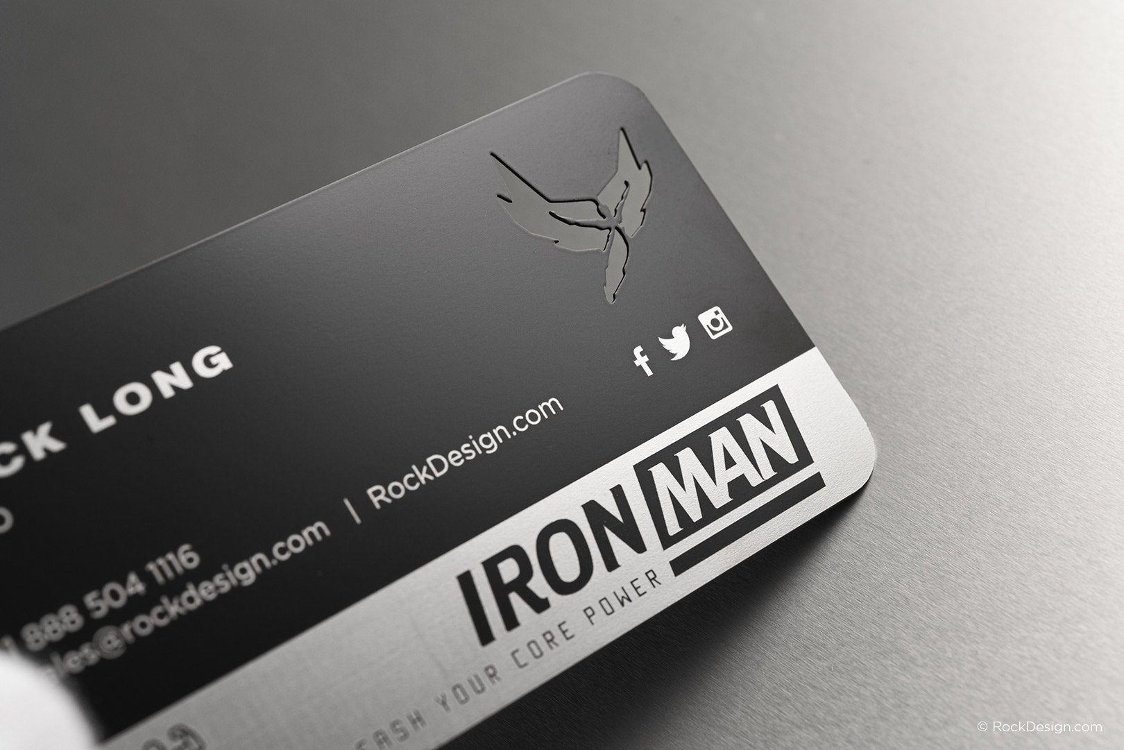 Business Cards – Black Metal –