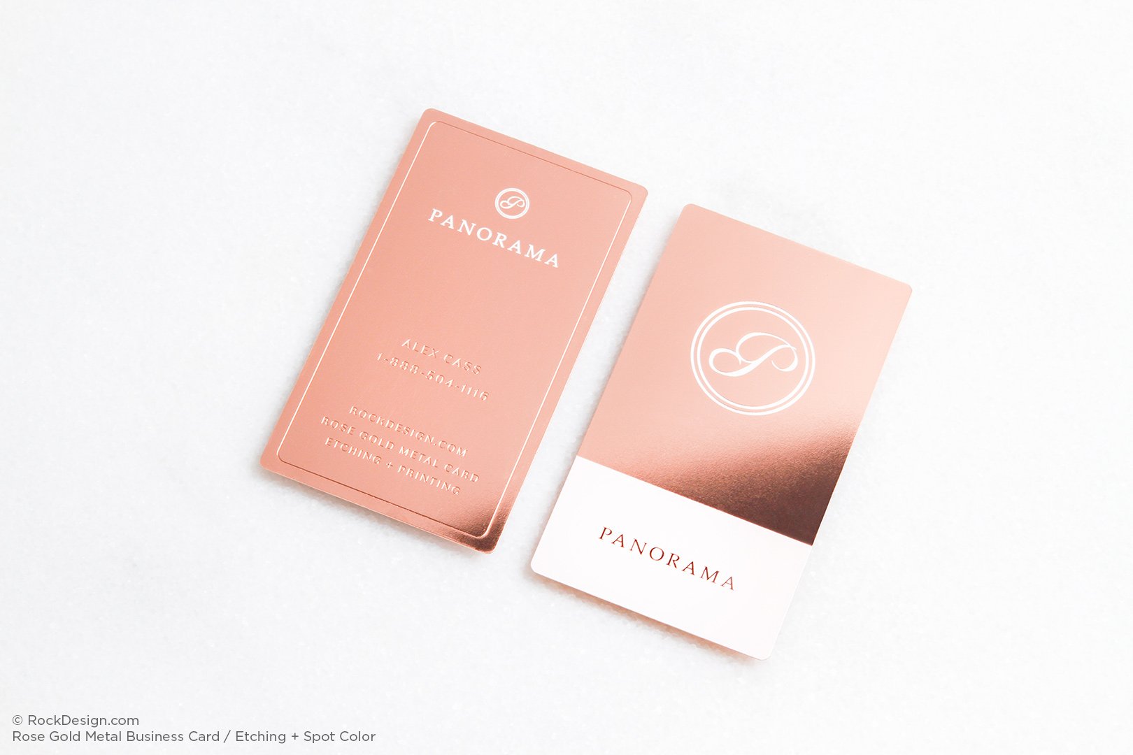 Rose Gold Metal Business Cards – Qx Metal Cards