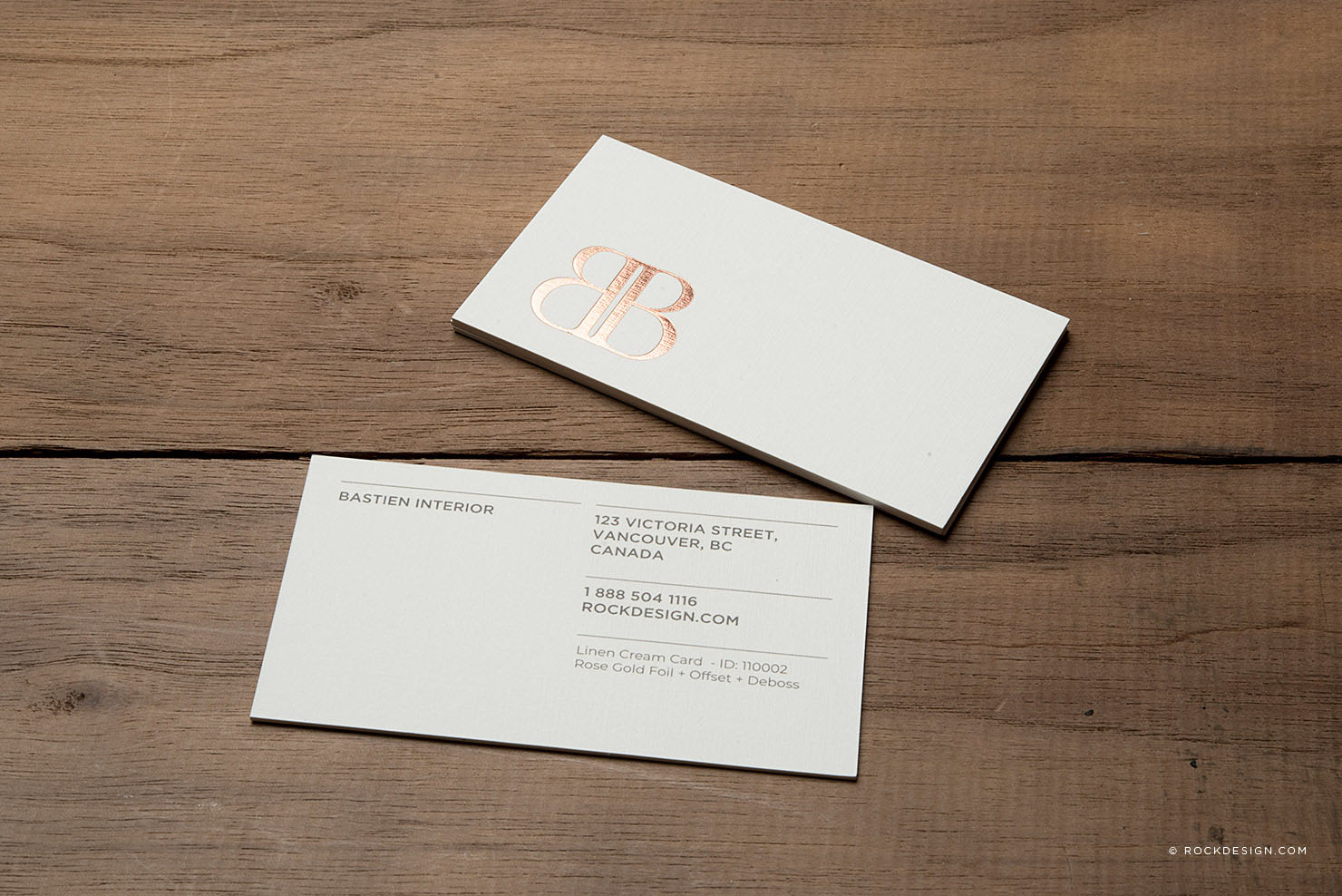 130lb White Linen Business Cards - Clash Graphics