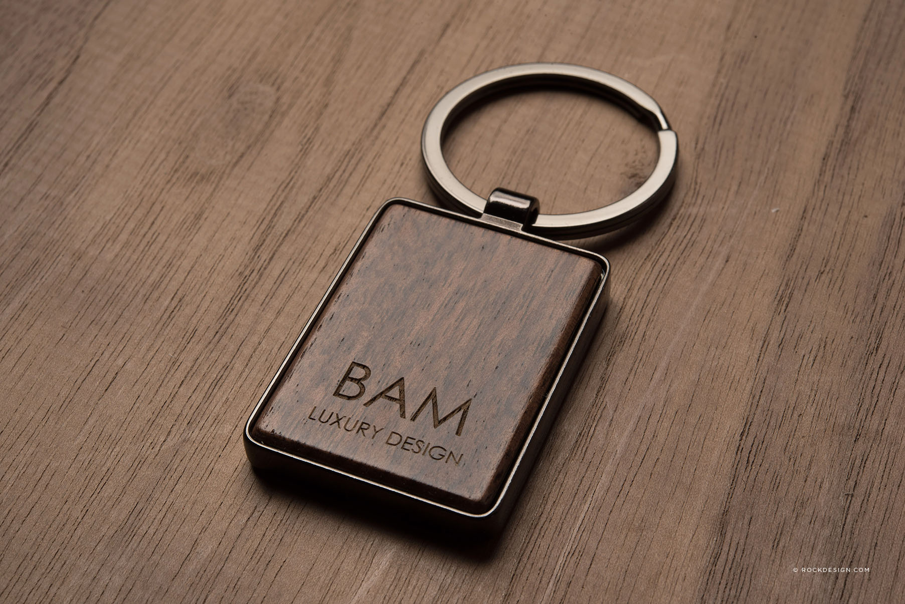 Personalized Laser Engraved Wooden Key Chain Customized Keyring Gift
