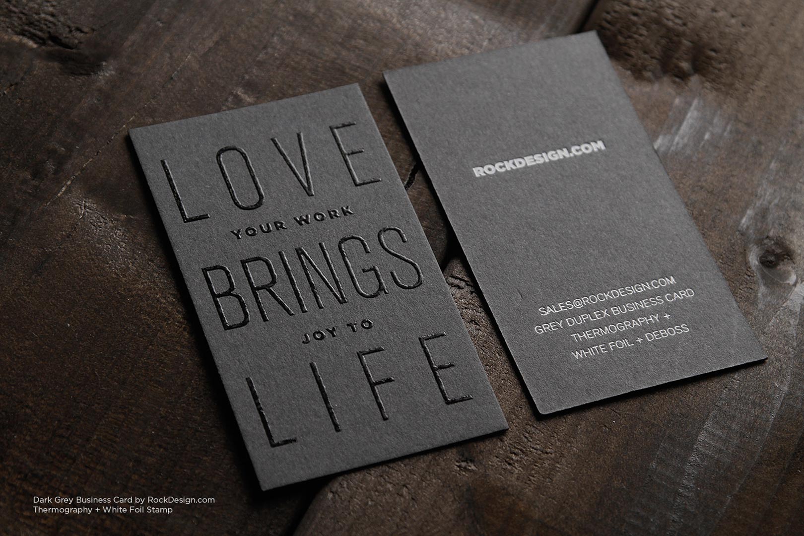 Blank Business Cards - Gray | Matte - (110lb Index)