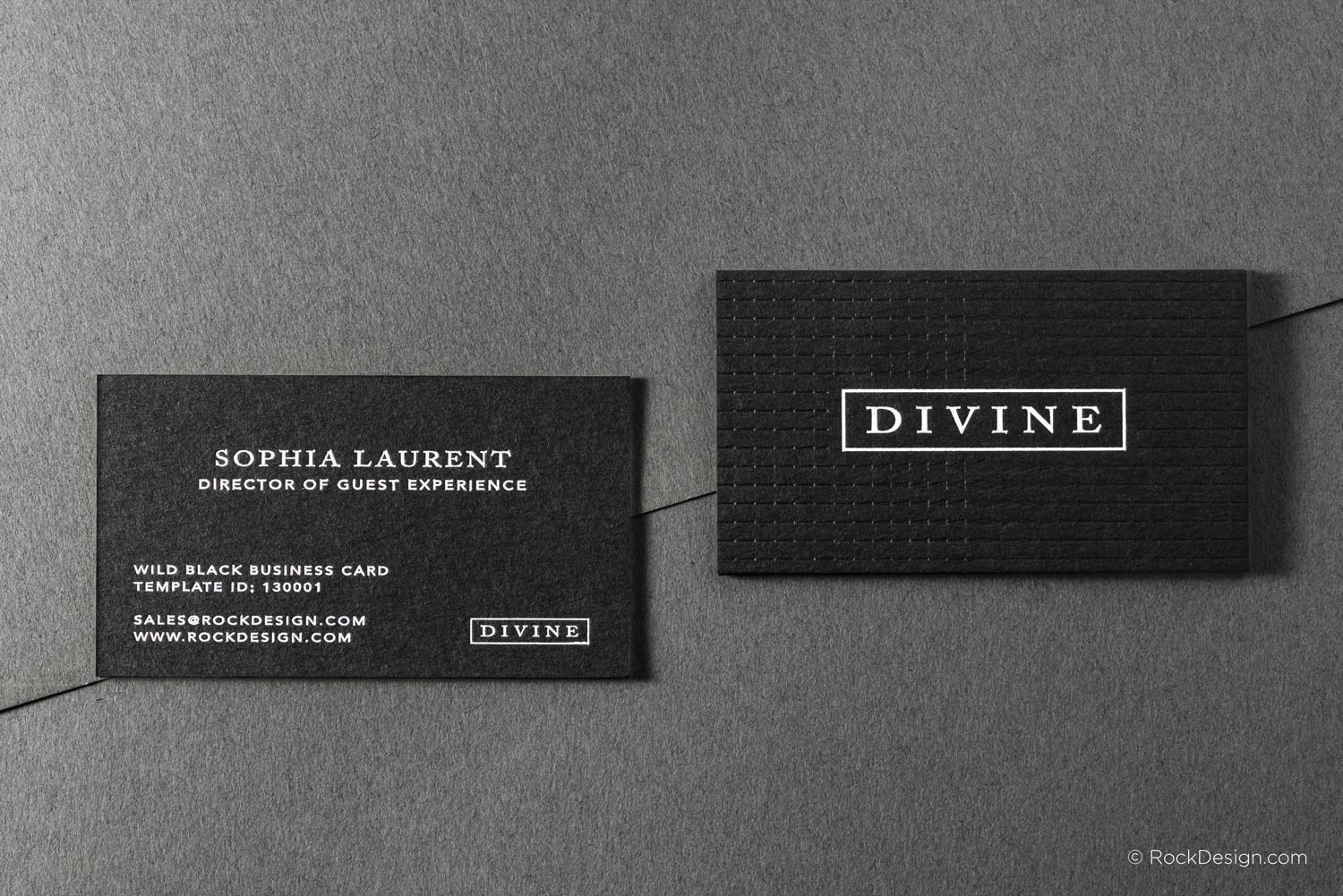 emboss-pattern-white-ink-uv-printing-wild-black-cardstock-business-card-template-130001-divine-rockdesign-image-01