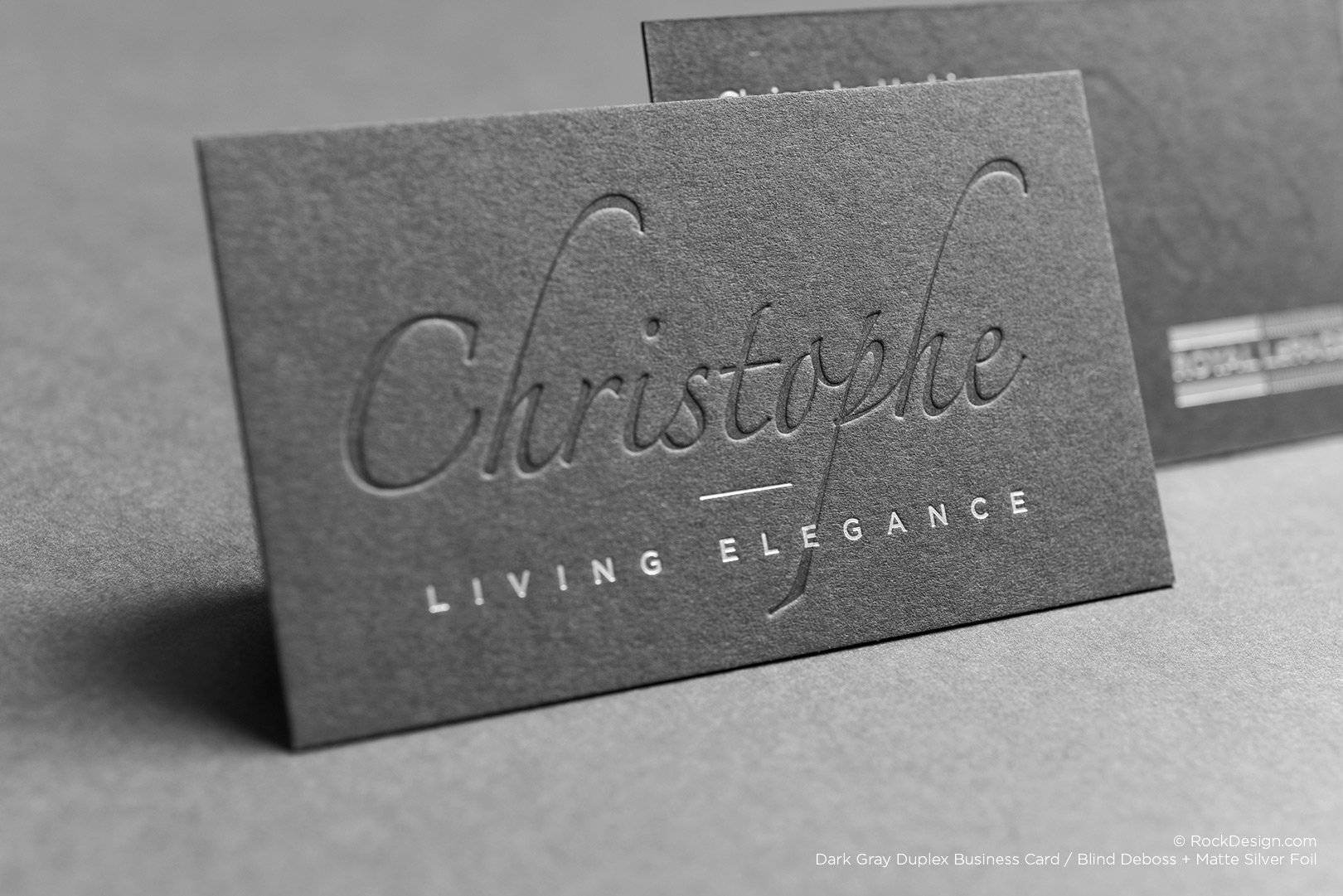 Gray Business Cards RockDesign Luxury Business Card Printing