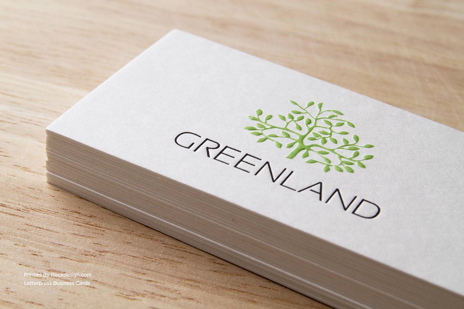 letterpress printed card Eco friendly Hello beautiful