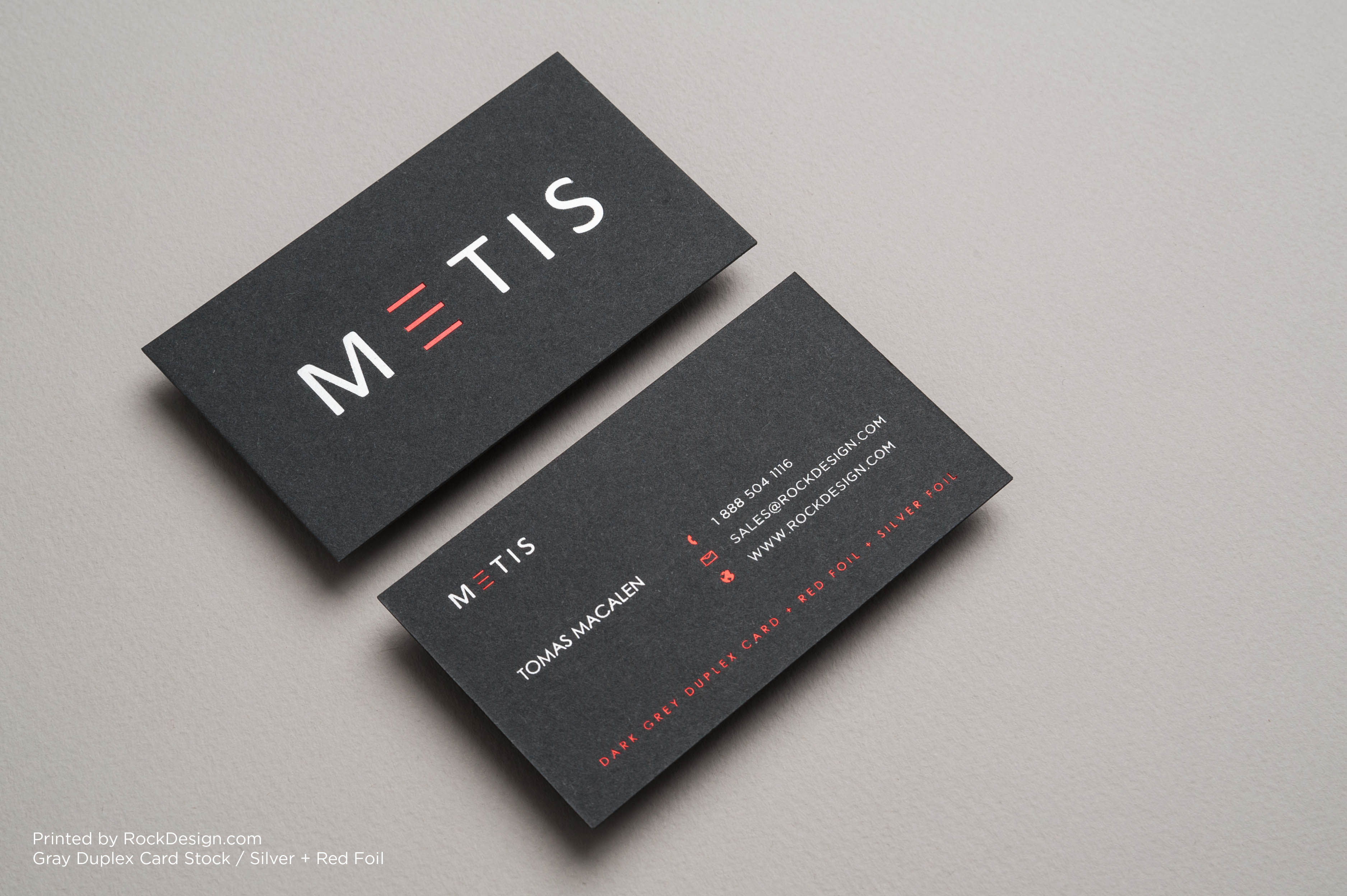 Gray Business Cards