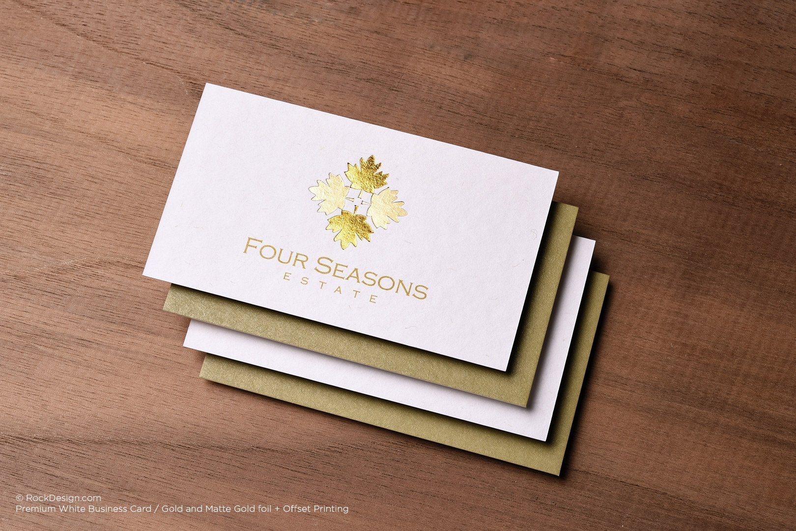 Premium Watercolor Uncoated Finish Business Cards