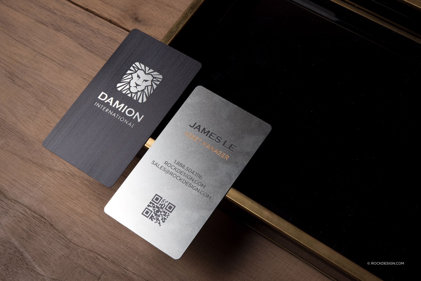 Color Printed Metal Stainless Steel Cards - Damion