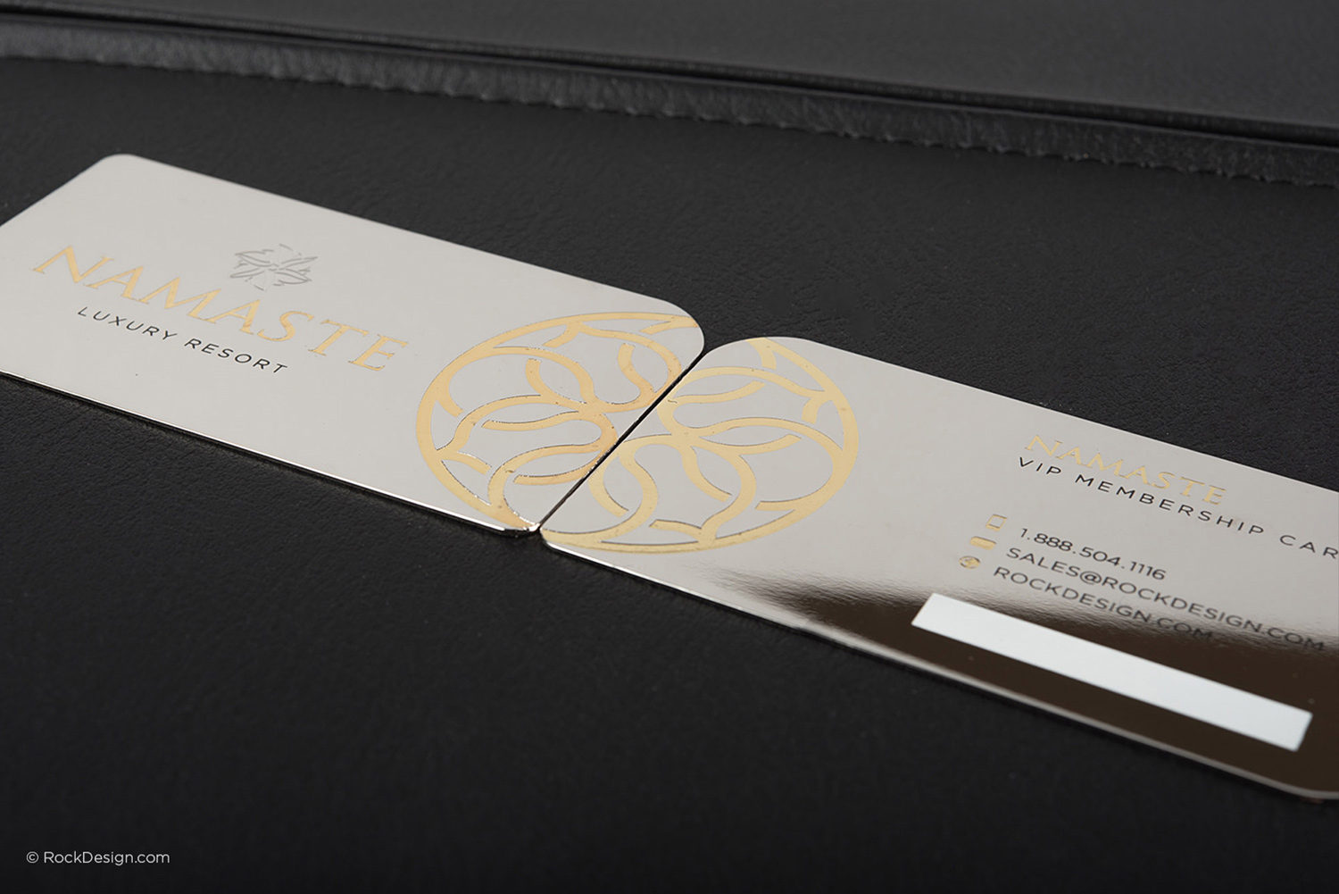 Gold & Silver Plated Premium Business Card Templates | RockDesign.com