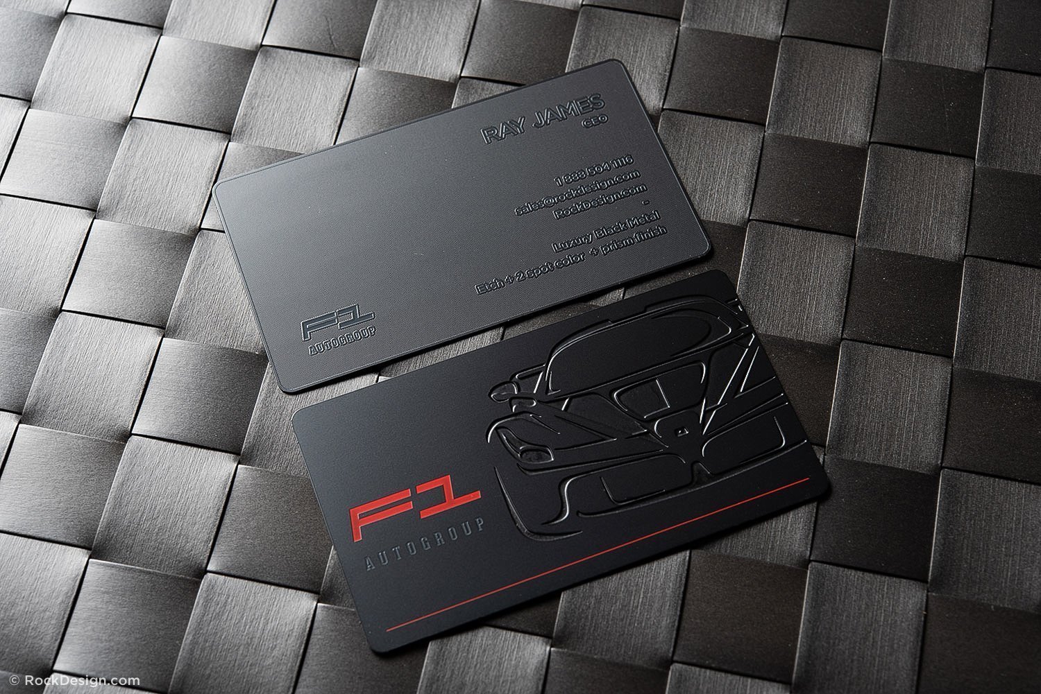 Luxury Black Metal Business Cards