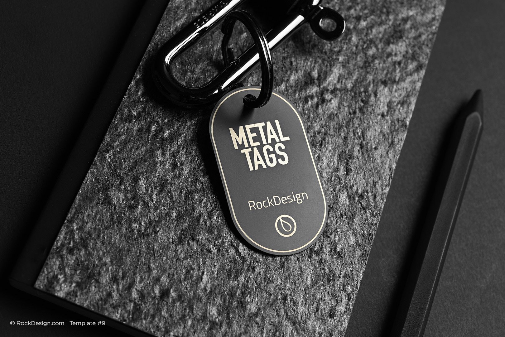 STAINLESS STEEL INDUSTRIAL ID TAG WITH FREE LASER ENGRAVING