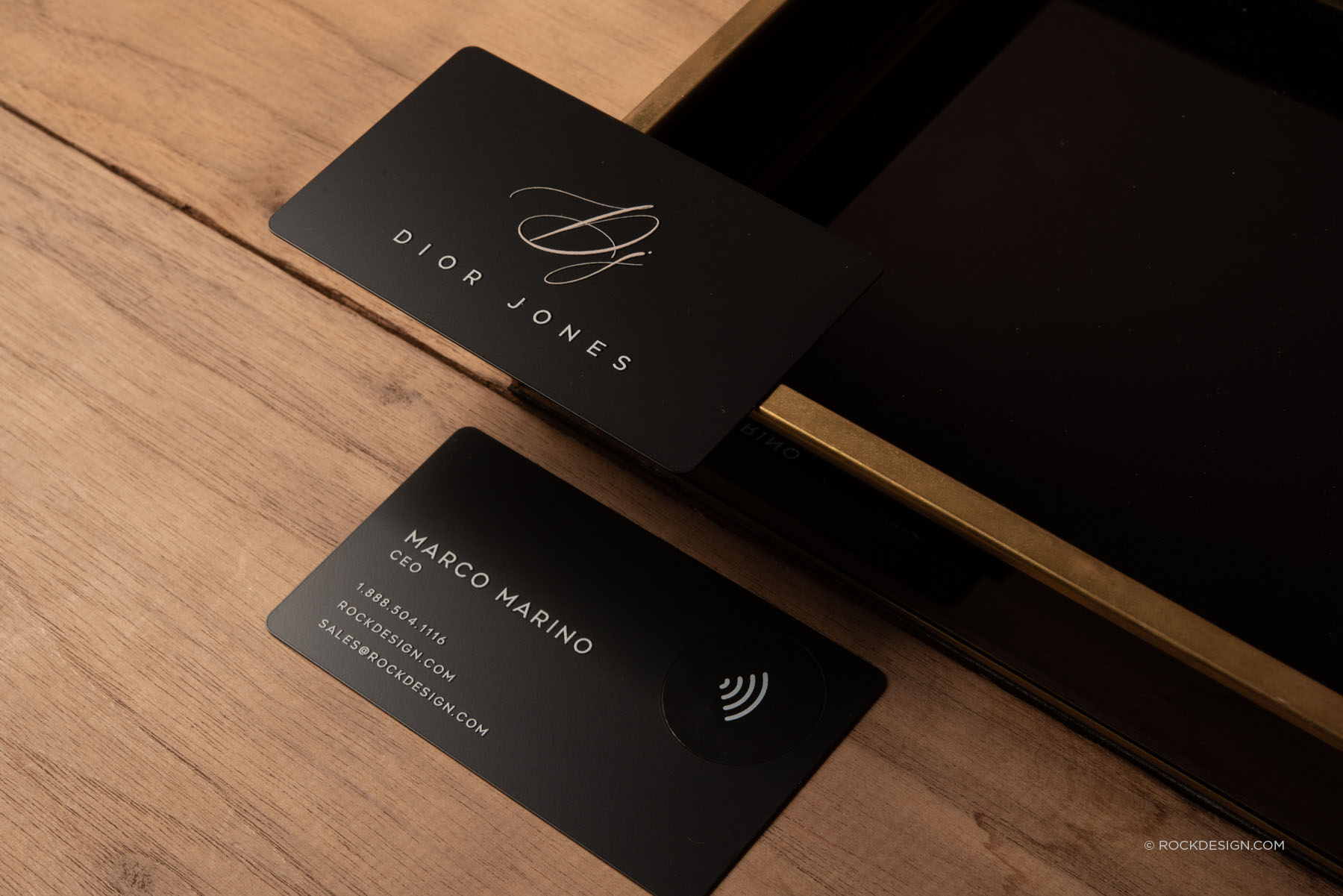 NFC Black Metal Business Card Templates