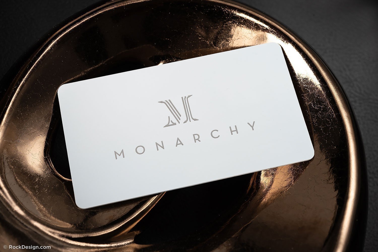 Laser Engraved White Metal Business Cards