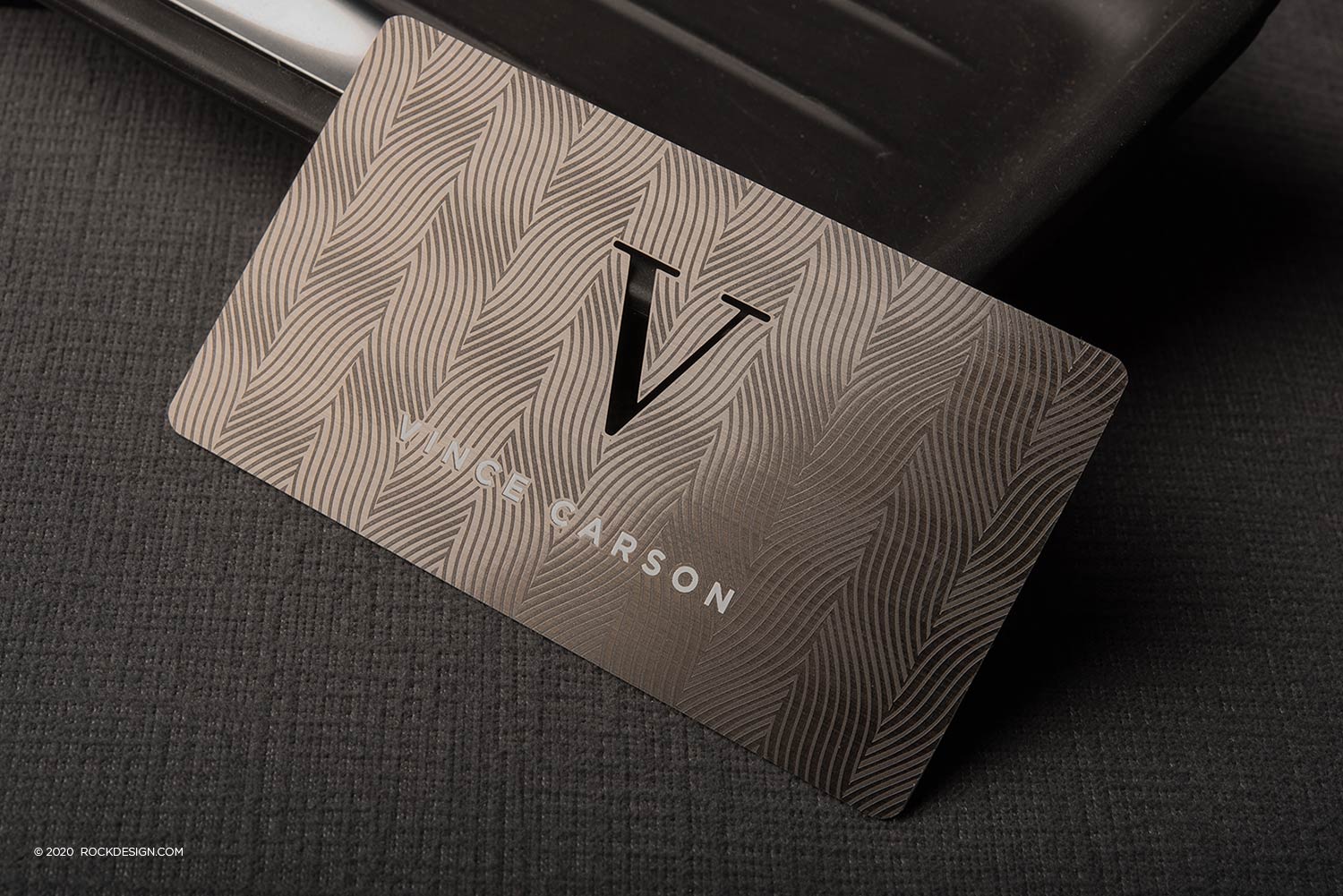 Gunmetal Business Cards