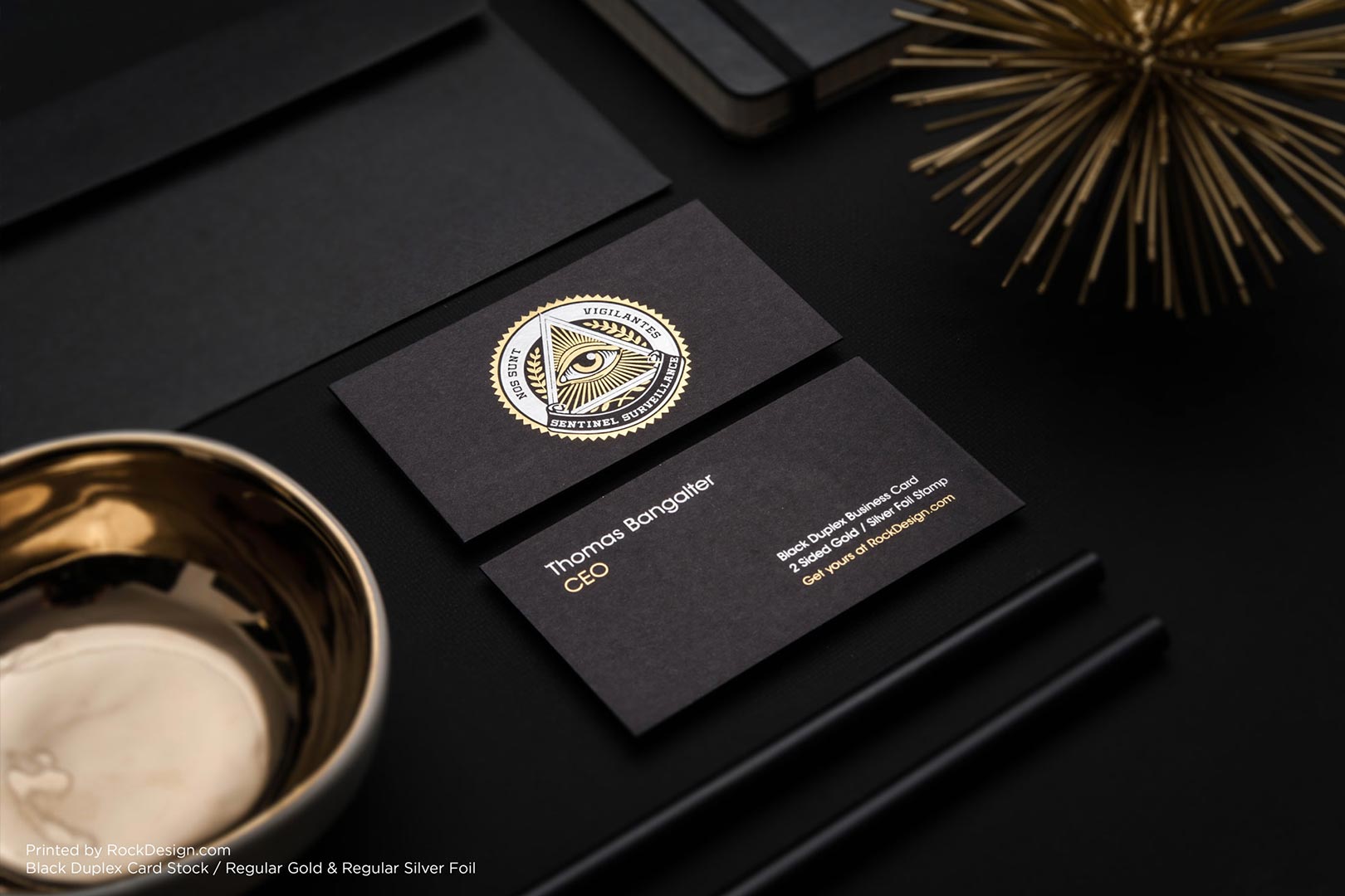 Minimalist Black Square Business Card - Austin Fashion