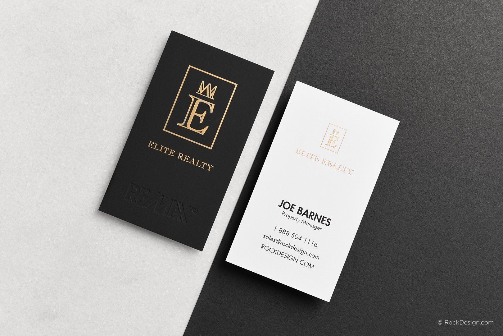 Black And White Luxury Business Card